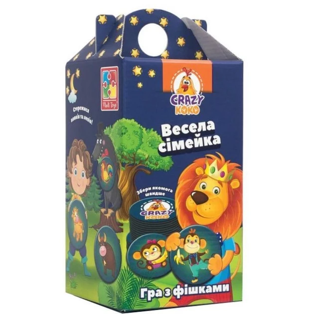 Гра настільна Весела Сімейка з тваринами