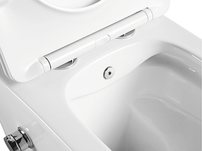 Комплект 5в1: Інсталяція Grohe Rapid + Безобідковий Підвісний унітаз з функцією біде Simple+ клавіша, фото 3