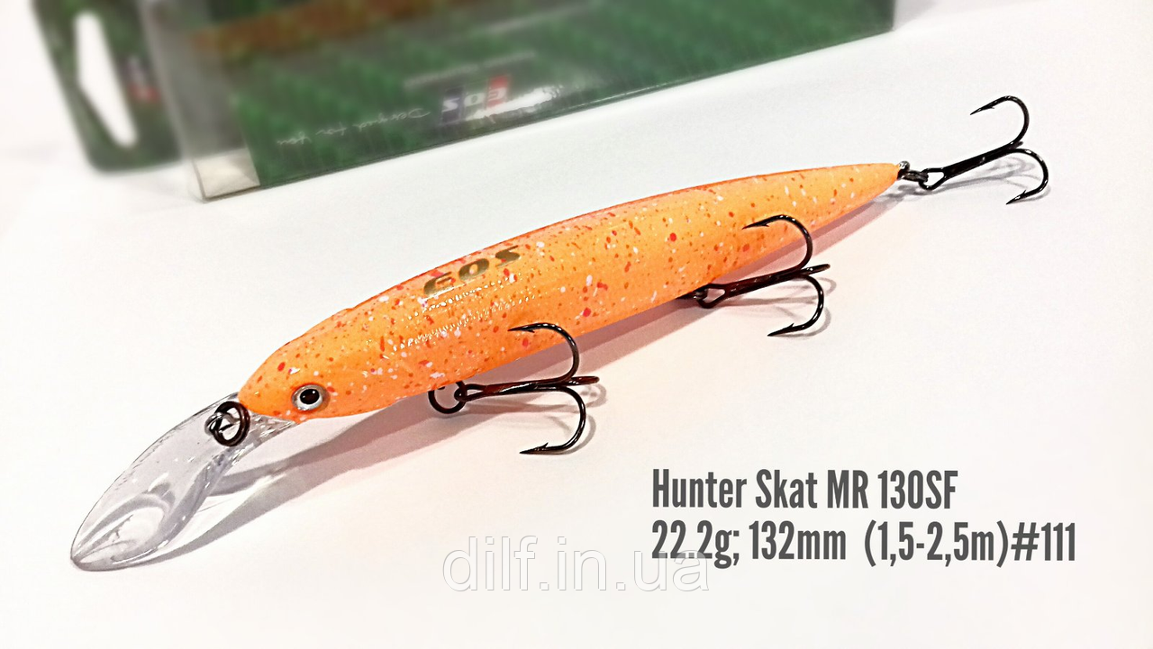 Воблер EOS Hunter skat 130sf вага 22.2g заглиблення 1.5-2.5м (колір 111), фото 1