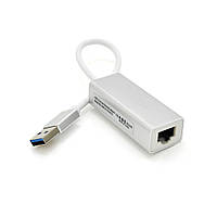 SM Контроллер USB 3.0 to Ethernet VEGGIEG U3-S02 - Сетевой адаптер 100/1000Mbps с проводом, RTL-8152B, White,