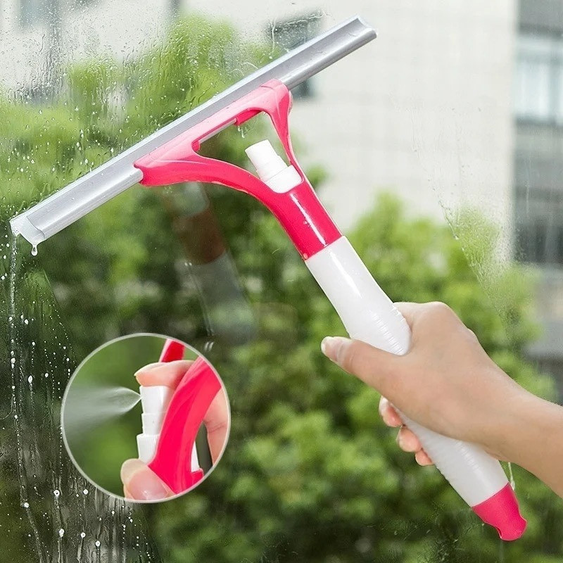 Щетка для мытья окон очиститель с распылителем Spin Mop многофункциональный очиститель стекла UKG - фото 6 - id-p2020880780