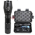 Набір ліхтариків: Ліхтарик прожектор Sirius TL-9328 з USB, ручний світлодіодний Sirius T6 та налобний сенсорний, фото 2