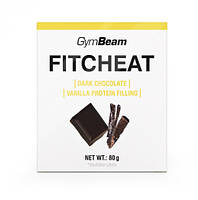 Протеїновий шоколад Fitcheat GymBeam, 80г - темний шоколад-ваніль