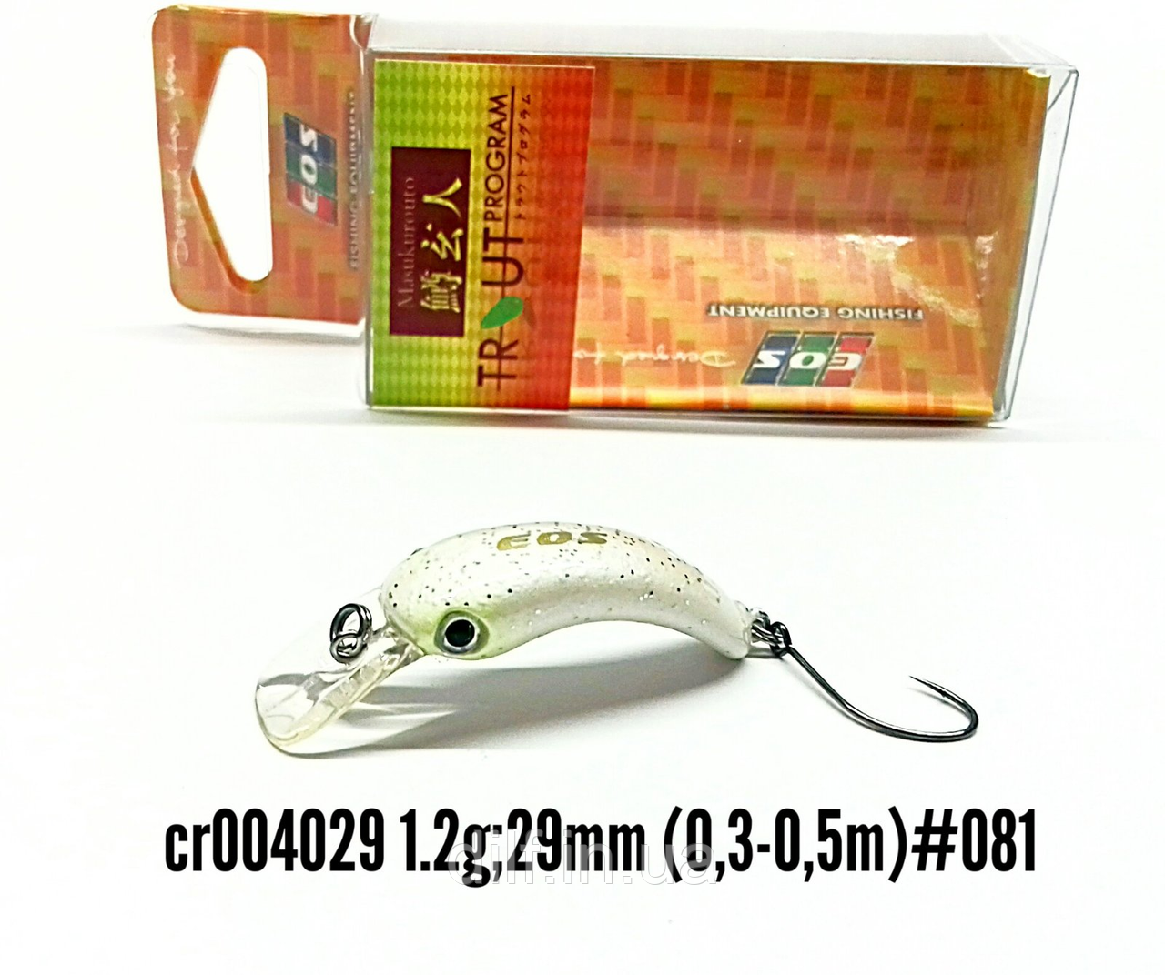 Воблер EOS Matador 29f вага 1.2g заглиблення 0.3-0.5м (колір 081), фото 1