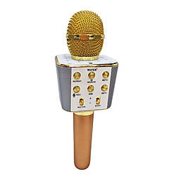 Караоке мікрофон WSTER WS-1688(Gold) Bluetooth, золотий, Land of Toys