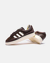 Чоловічі Кросівки Adidas Campus x Bad Bunny Brown / Адідас Кампус Бед Банні Коричневі, фото 4