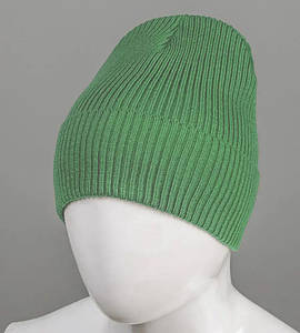 Базова шапка Резинка на ФЛІСІ (201030ф), Оливка