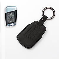 Чохол з алькантари для ключа Volkswagen Passat, Golf, Passat Alltrack (темно-сірий)