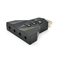 SM  SM Контроллер USB-sound card (7.1) 3D sound (Windows 7 ready), Blister