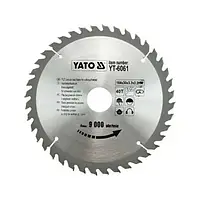 Диск пиляльний победітовий для дерева YATO 184х30х2.2 мм 40Т