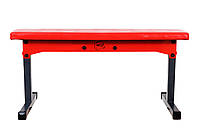 Скамья тренировочная горизонтальная складная WCG Red для дома и спортзала с нагрузкой до 300 кг