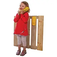 Телефон детский игровой для детских площадок пластик WCG желтая игрушка-телефон
