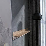 Полиця настінна Лайт ПЛН-1 Дуб сонома (100х20х20 см) Еверест, фото 3