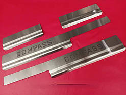 Накладки на пороги Jeep Compass 2006-2016