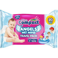 Детские влажные салфетки Ultra Compact Angels Baby 20 шт (8697420533328) PZZ