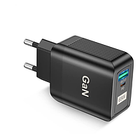 Зарядное устройство для телефона USLION 65Вт быстрая зарядка GaN QC3.0 PD3.0 черный