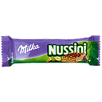 Вафельний батончик з фундуком Мілка Milka nussini 31,5g 35шт/ящ (Код: 00-00015451)