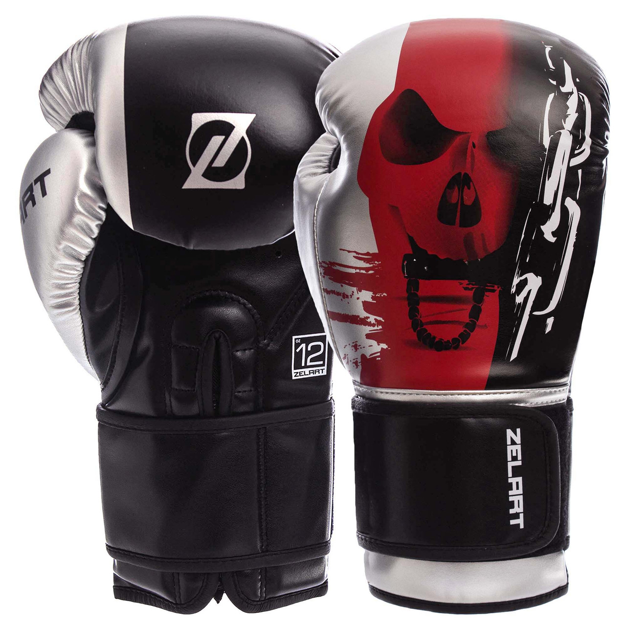 Боксерські рукавички на липучці PU Zelart BO-1315 (розміри 10-14 унцій)