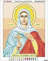 Схема для вишивання бісером ікони. Свята Марта