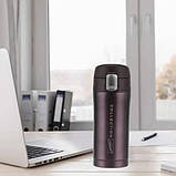 Термос термокухоль вакуумний 320 мл Maestro MR-1641 термочашка для гарячих і холодних напоїв із неіржавкої сталі Go, фото 10