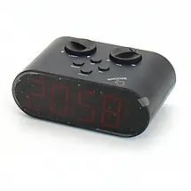 Настільний цифровий годинник з будильником TFA Ellypse (Black), фото 2