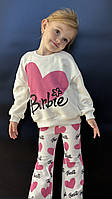 Спортивный костюм детский весна осень Барби (Barbie) двухнитка для девочки от Zara