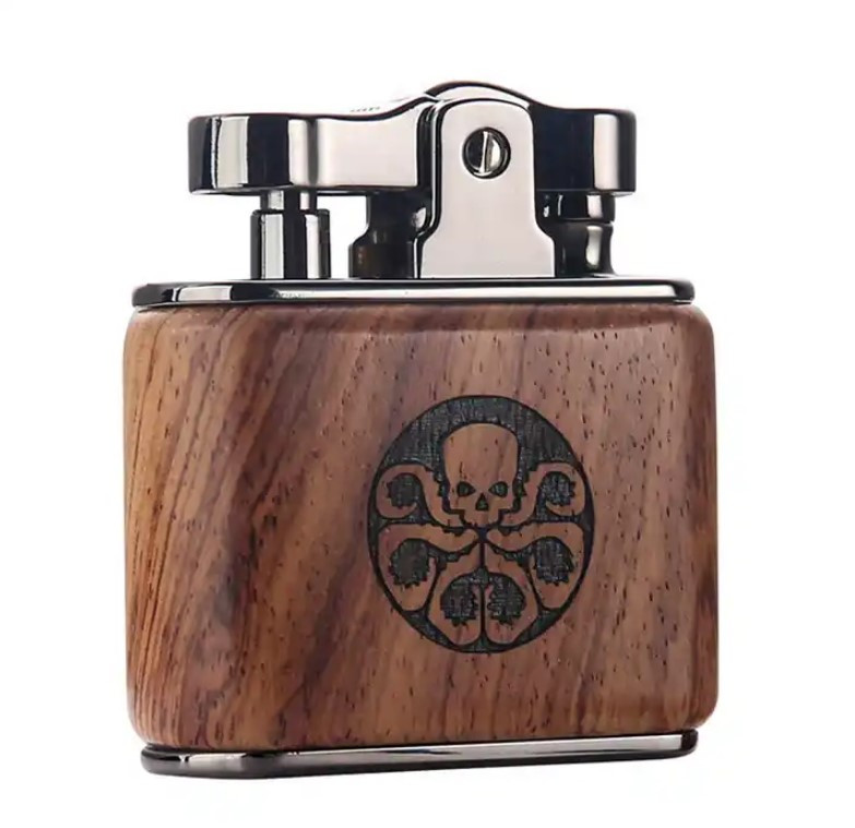 Бензинова запальничка Honest Scull - Nut Wood