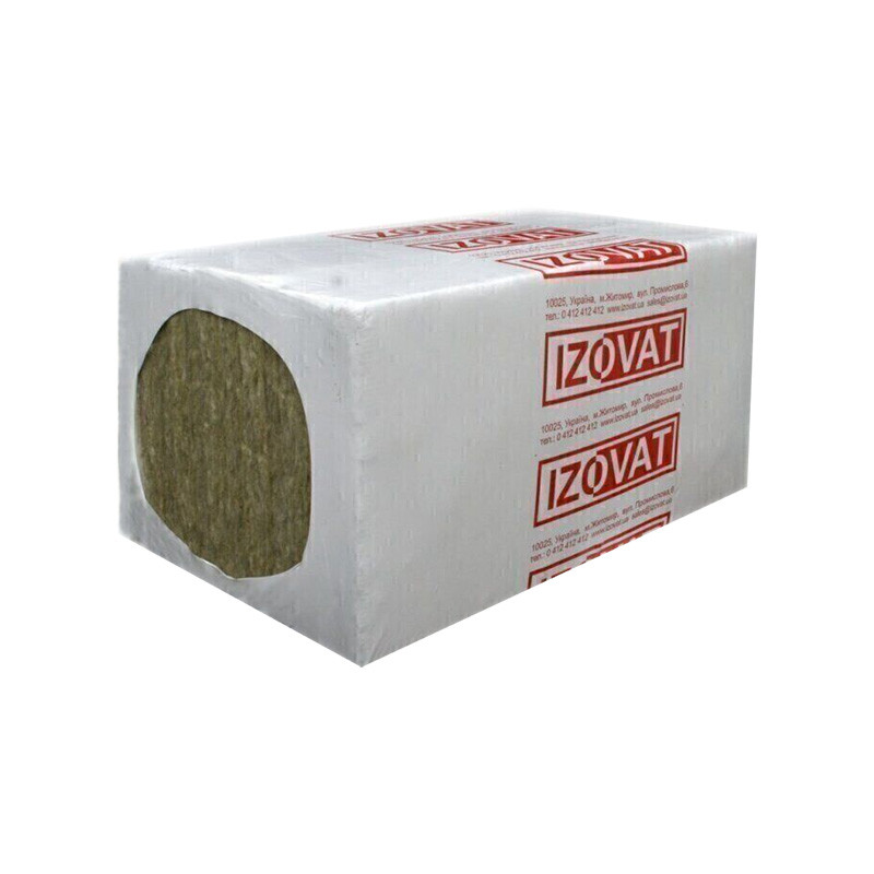 Мінеральна вата Ізоват 30 - 100 мм базальтовий утеплювач, плити теплоізоляційні, фото 1
