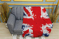 Плед «Флаг Великобритании» Двухслойный с печатью с обеих сторон, 135х150 см