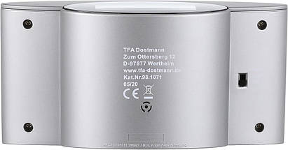 Настільний цифровий годинник з будильником TFA Solar, фото 2