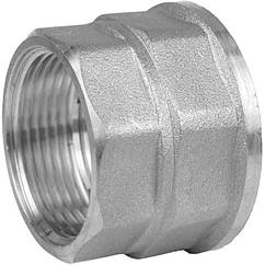 Муфта редукційна нікельована 2″ВР х 1 1/2″ВР штампована восьмигранна А0341А(нк) VA (000027693)