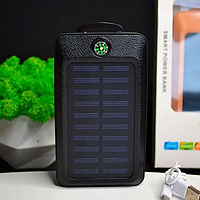 Power Bank зовнішній акумулятор 30000 mAh, повербанк 30000 mAh сонячною батареєю