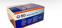 Инсулиновый шприц BD MICRO-FINE PLUS, U-100, 0,5 мл 30G (0,30 x 8 мм)