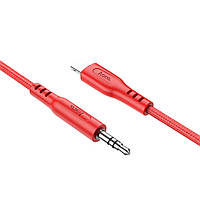 SM  SM AUX кабель Hoco UPA18 Lightning to Jack 3.5 1m красный