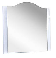 Настенное зеркало с полкой 800*735 мм, белый цвет Aqua Rodos