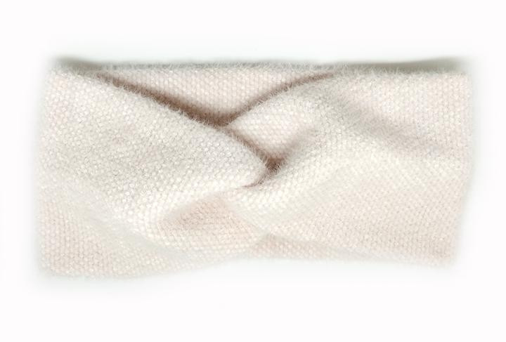 Пов'язка в'язана для волосся ангора, фото 1