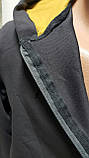 Спортивна сіра кофта на блискавці для хлопчика 152 зросту, фото 3