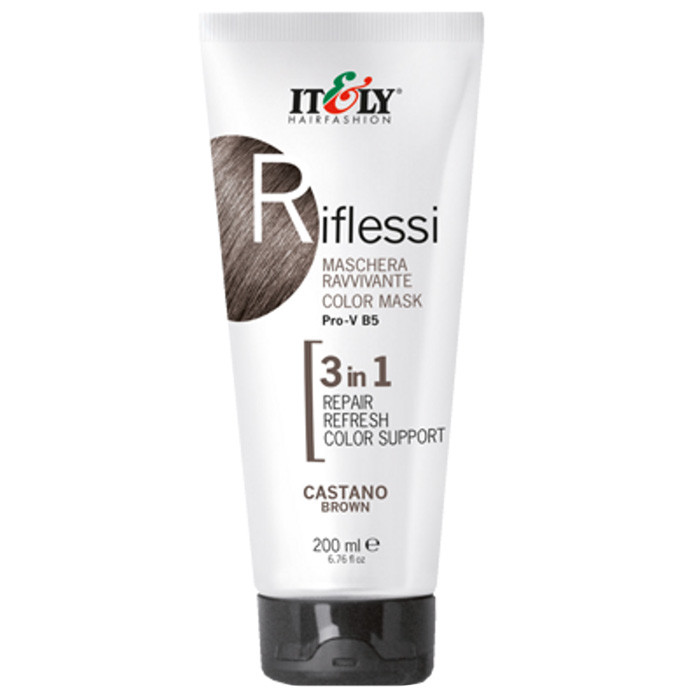 Відтінкова маска для підтримання кольору волосся Itely Hairfashion Riflessi Color Mask Коричневий, фото 1