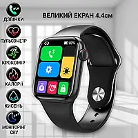 Умные смарт часы телефон Smart Watch M26-S6 PLUS, 4.4 см-С функциями фитнес и здоровье black MNG