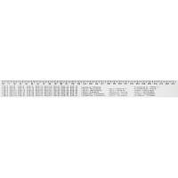 Линейка Economix 30 см таблицы: умножение, объем, площадь, масса, печатная (E81330-02) PZZ