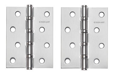 Дверні петлі 4BB (ПАРА) 100x75x2,5 MSC - матовий сатин хром STEEL 01901 RICH ART Китай