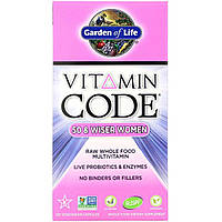 Женские Мультивитамины 50+, Vitamin Code, Garden of Life, 120 вегетарианских капсул