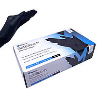 SAFE TOUCH Premium Рукавички нітрилові текстуровані без пудри BLACK (M) - 100 шт/уп (5,0 г)