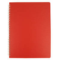 Тетрадь Buromax BARK A4 60 листов, клетка пластиковая обложка Красный (BM.24454154-05) PZZ
