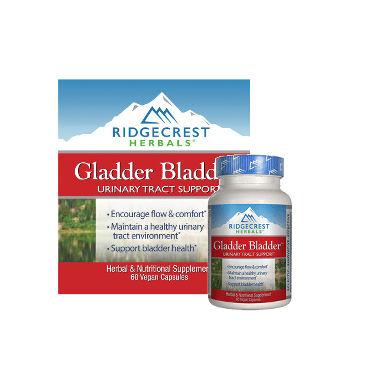 Комплекс для підтримки сечостатевої системи RidgeCrest Herbals Gladder Bladder 60 гелевих капсул (RCH326)