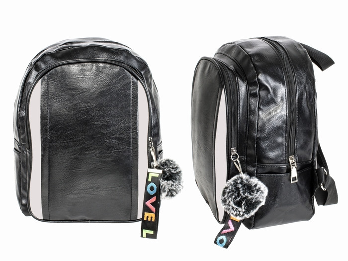 Модний рюкзак зі вставками жіночий, фото 1