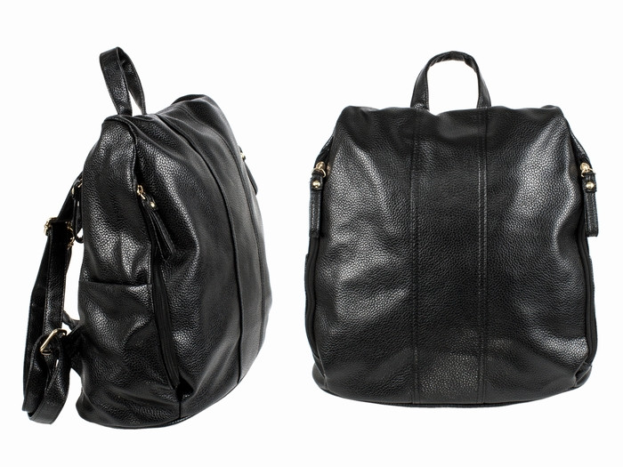 Чорний жіночий рюкзак міський, фото 1