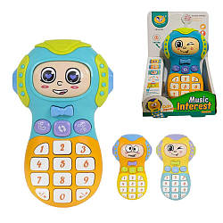 855-39 D Телефончик, світло, звук, змінює емоції, на батарейках, у дисплеї