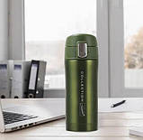 Термос термокухоль вакуумний 320 мл Maestro MR-1641 термочашка для гарячих і холодних напоїв із неіржавкої сталі Go, фото 4