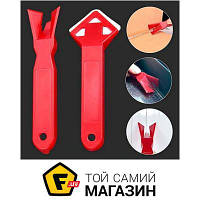 Скребок E-Tools Набор силиконовых шпателей-скребков 2 в 1